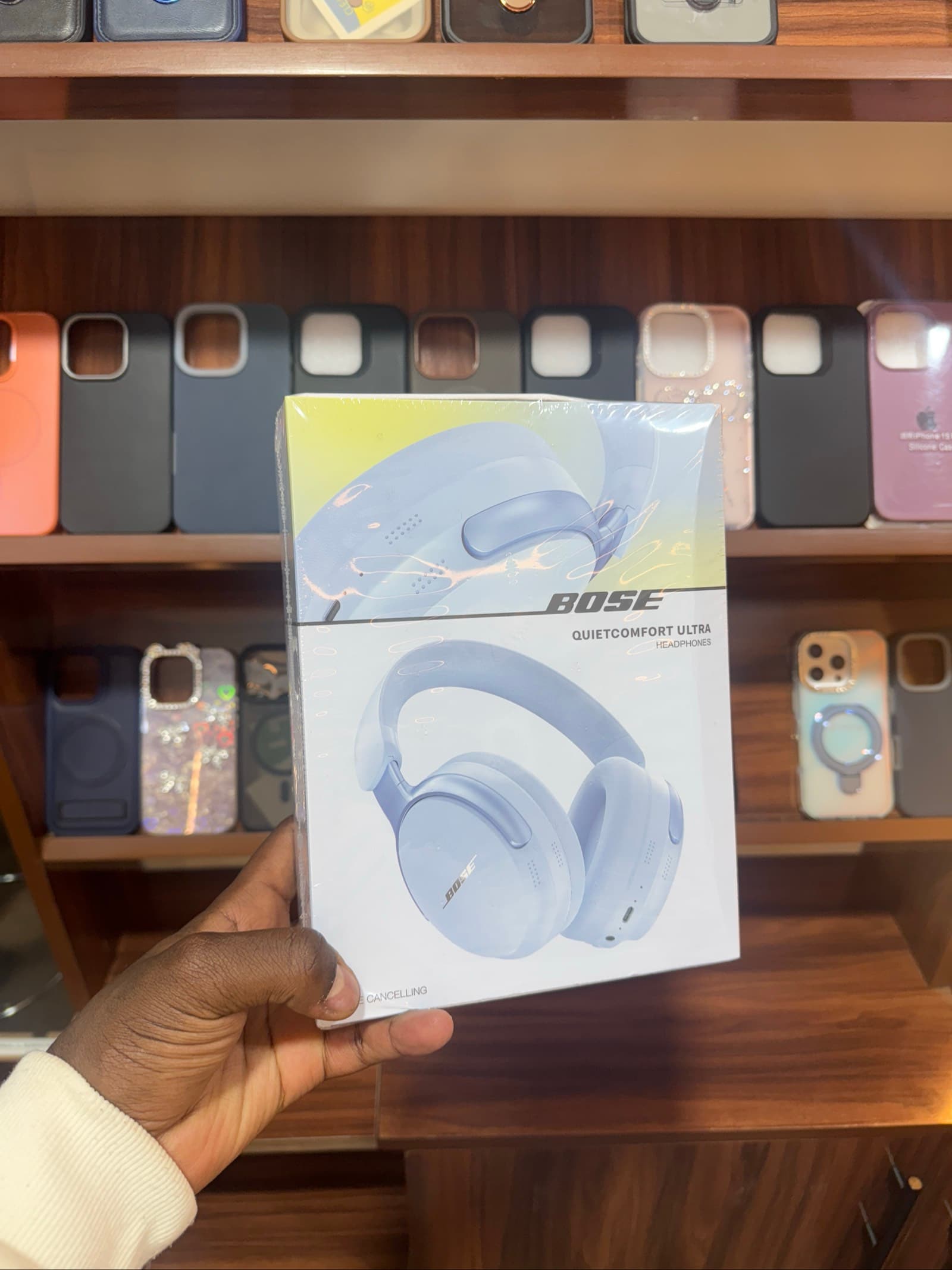 Wireless Headphones Blue White - Pure Bass Sound, Hands-Free Calls