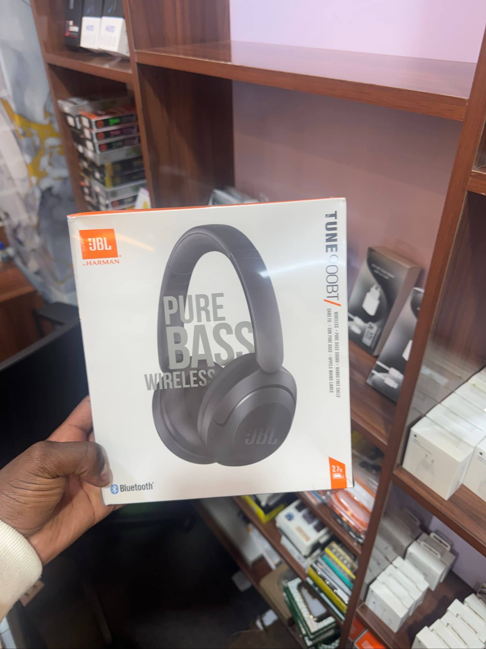 JBL Tune 9000 BT Wireless Headphones – Pure Bass, Hands-Free Calls, Black